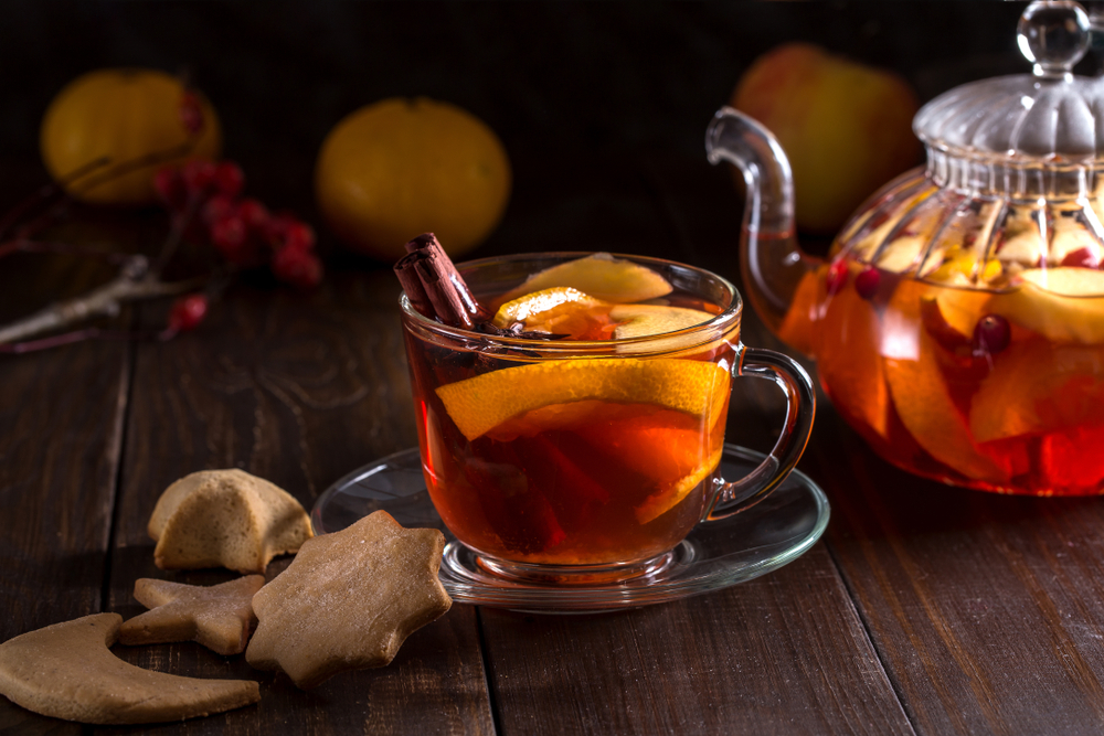 jus de fruits épicé chaud